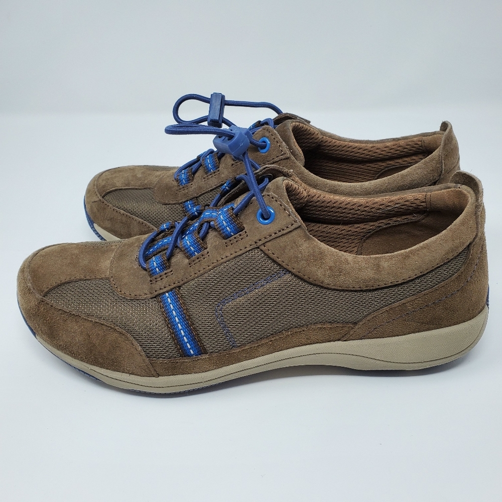 Dansko Helen Brown Suede Slip On Sneakers Size 8